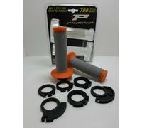 Manoplas Progrip Lock On Grips Mod 708 Extra Fijación Rápida Naranja