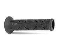 Manoplas Progrip Moto De Carretera 717-298 Doble Densidad Negro/Titanio Cerradas