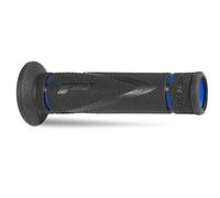 Manoplas Progrip Moto De Carretera 838-150 Doble Densidad Azul/Negro Cerradas