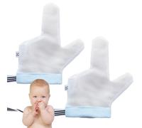 Manoplas protectoras antiarañazos para bebés | Guantes protectores para morderse las uñas para niños pequeños de 6 a 18 meses, 3 a 5 años
