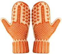 Manoplas The Naughty List, Tejido Acogedor con Actitud Oculta, Manoplas Ocultas Tejidas A Mano For Adultos(Orange)