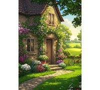 Manor 1000 Piece Jigsaw Puzzles for Adults, Colourful, Challenging & Brainteasing Adult Puzzles 1000 Pieces Courtyard, Fun jigsaws for The Whole Family 30x20 Inch