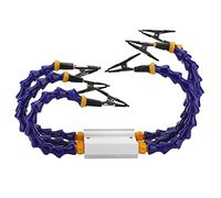 Manos amigas para soldar, herramienta de tercera mano con base de aleación de aluminio y tapas de goma extraíbles, soporte ajustable con brazos flexibles de ABS para reparación (Costume à six bras)