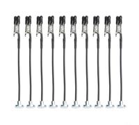 Manos auxiliares de soldadura, 10 clips de base magnética de 2,5 x 125 mm, cuello de cisne flexible para abrazadera de cocodrilo, herramienta de tercera mano para pintura de modelos