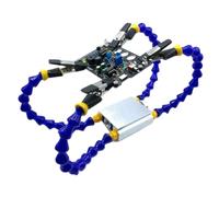 Manos auxiliares flexibles Estación de soldadura de tercera mano Soporte de hierro Soporte PCB Kit de soldadura con 4 brazos flexibles para reparación de cables Artesanía DIY