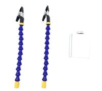 Manos auxiliares flexibles Estación de soldadura de tercera mano Soporte de hierro Soporte PCB Kit de soldadura con 2 brazos flexibles para reparación de cables Artesanía DIY