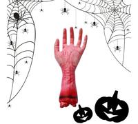 Manos cortadas de Halloween, partes del cuerpo falsas, manos cortadas humanas, accesorios decorativos para cosplay, suministros de fiesta de miedo para casa embrujada, escuela, juegos, sala de escape
