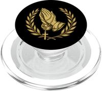 Manos de oración católica: Oración del rosario PopSockets PopGrip para MagSafe