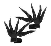Manos esqueléticas, garra de hueso, espeluznante articulación de los dedos, extensiones de dedos móviles para Halloween, accesorios de mano esquelética, garra de hueso impresa para disfraz de fantasma