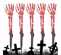 Manos Esqueléticas Iluminadas Luz De Halloween Ajustable En La Muñeca