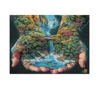 Manos fantásticas Puzzle 500 Piezas Obra De Arte Familiar Rompecabezas 3D para Hombres Y Mujeres Juguete Educativo Desafío Intelectual 500 PCS