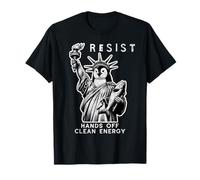 Manos Fuera de Energía Limpia Pingüino Resistir Protesta Patri Camiseta