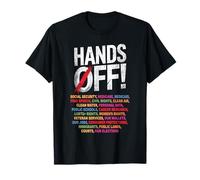 Manos fuera de mi protesta del Seguro Social 2025 Camiseta