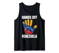 Manos Fuera de Venezuela Libertad Protesta Patriótica Camiseta sin Mangas