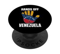 Manos Fuera de Venezuela Libertad Protesta Patriótica PopSockets PopGrip Adhesivo