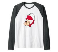 Manos Fuera del Mapa de Groenlandia, Bandera de Groenlandia, no está Camiseta Manga Raglan