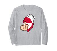 Manos Fuera del Mapa de Groenlandia, Bandera de Groenlandia, no está Manga Larga