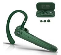 Manos Libres Auricular Bluetooth V5.4, Auriculares inalambricos Bluetooth con Doble Micrófono Cancelación, 25H de Conversación, 180H en Espera, Manos Libres Oreja para Conducir/Negocios/Oficina, Verde