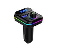 Manos Libres para Coche M33 Compatible con 5.0 Transmisor FM Kit de Cargador USB Dual Modulador de MP3 Reproductor de Disco