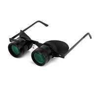 Manos Libres Profesionales Binoculares Gafas para la Pesca, Teatro, excursiones, observación de Aves,ópera, televisión, Manos Libres ópera Lentes para Adultos de los niños (Óptica película Verde)