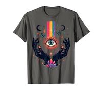 Manos Místicas Brujas Bohemia Celestial Mal de Ojo Mariposa Camiseta