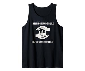 Manos Que ayudan a Construir una Comunidad más Segura | Regalo del Día de los Derechos Humanos Camiseta sin Mangas