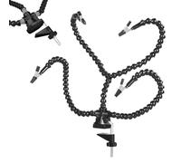 Manos Que Ayudan A Soldar - Herramienta De Tercera Mano Con 4 Brazos Flexibles | Alicates De Escritorio Ajustable Con Clips | Soporte Giratorio De 360 Grados Para Soldadura Electrónica De Precisión