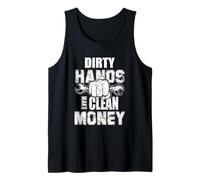 Manos sucias Hacen máquinas de Dinero Limpio Ingeniería mecánica Camiseta sin Mangas