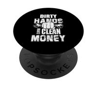 Manos sucias Hacen máquinas de Dinero Limpio Ingeniería mecánica PopSockets PopGrip Adhesivo