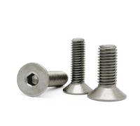 Manoud 10 unids/Lote M5 * L DIN7991 TA2 Cabeza Plana de Titanio Tornillo de Cabeza avellanada Tornillo de aleación de Titanio GR2 M5 * 8/10-40/45/50(M5x8)