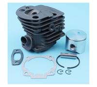 Manoud Kit de Junta de pistón de Cilindro Plateado de 45mm for Piezas de Repuesto de Motosierra Partner Formula 500