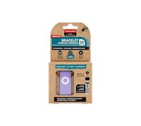 Manouka - Pulsera antimosquitos para adultos (púrpura, pulsera | Pulsera recargable para adolescentes y adultos, protección de 6 horas, hasta 30 días de uso, mosquitos tigre a partir de 36