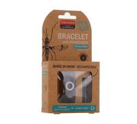 MANOUKA pulsera antimosquitos y moscas 30 días Negro Made in France