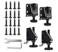 Manqyi 4 Piezas Niveladores Ajustables De Servicio Pesado, Niveladoras de Muebles Resistentes, Pies De Muebles Regulables, con Tuercas de Bloqueo para Mesas, Armarios, Estanterías