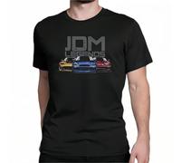 Man'S T Shirt JDM T-Shirt Lend Japanese Car Sportcar Automotive Fashion Short Sleeve Tees Crewneck Clothing Cotton Latest