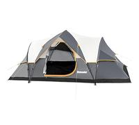 Mansader Tienda de campaña Familiar para 6 Personas, Tienda emergente Impermeable a Prueba de Viento con Mosca Superior, Tienda de campaña fácil de Instalar para Acampar al Aire Libre Senderismo viaj