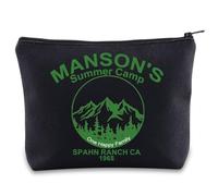 Manson's Summer Camp - Bolsa de maquillaje para el asesino en serie, regalos de terror Spahn Ranch, bolsa con cremallera, Campamento de verano del Reino Unido