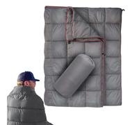 Manta Abajo - Ligero Aislado Manta de Camping, Ultra Suave Tirón Abajo | Edredón De Viaje Impermeable con De Cosas, Manta Caliente Portátil para Senderismo Mochilero Picnic Todo Clima