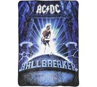 Manta AC/DC Ballbreaker 150 x 200 cm, forro polar coral, manta ACDC para sofá, banda de música, banda de rock, artículo para fans, cálido, suave, suave, regalo Oeko-Tex