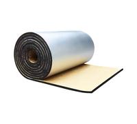 Manta Aislante Aluminio Autoadhesiva, Manta Espuma Insonorizante Para AutomóViles, 1 X 10 m (3.3 X 32.8 ft), Apta para AutomóViles, Suelos, Techos, Paredes, Puertas Garaje, Cobertizos(Size:5mm(0.2in))