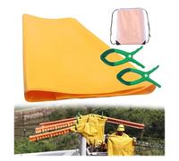 Manta Aislante eléctrica Estera Aislante De Alta Tensión De 0,4 KV/10 KV, Almohadilla Aislante para Electricistas, para Salas De Distribución, con 2 Clips(0.4KV,19.6"x15.7"/50x40cm)