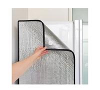 Manta Aislante Universal for Cubierta refrigerador, película Aislante Papel Aluminio, película Vertical for sombrilla congelador, protección Solar for frigoríficos(Black/B,50x170cm)