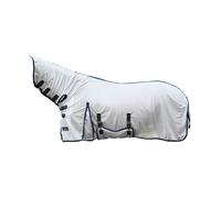 HKM 7076 Lyon - Manta antimoscas con Cuello Fijo (115 cm), Color Blanco