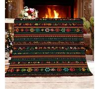 Manta Antiarrugas y Antiestática 140x180 cm Estilo Abstracto Retro Y éTnico. Polar Cama Super Suave y Caliente Fotos Personalizable MarróN Manta Infantil Ligera para sofá y,Dormitorio,Oficina