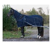 Manta antimoscas para caballos con cubrecuellos QHP 100 cm (Longitud total: 135 cm)