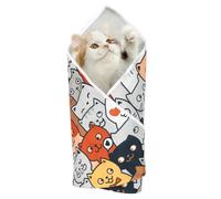 Manta autoadhesiva para Gatos | Manta autoadhesiva para Cortar uñas | Control Multifuncional Mate Antiarañazos Cuidado de Mascotas para baño Lavado Lavado Corte Cepillo