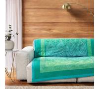 Manta Bassetti Kerala V1 Verde Petróleo 135x190 cm - Elegancia natural para t