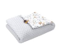 Manta Bebe Recien Nacido Invierno con Tejido de Felpa 75x100 cm - mantita para Bebes arrullo recién Infantil para Cochecito o Cuna de bebé toquilla de algodón para niñas y niños