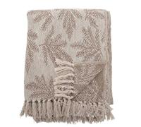 Manta Bloomingville GABRIELA Marrón Beige Ramas De Pino 160x130 cm