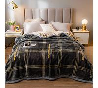 Manta Bonita De Piel Sintética Cama Sofá, Manta Decorativa De Felpa, Larga Y Esponjosa, Cómoda Manta De Forro Polar, Manta Reversible Gruesa Y Cálida para Invierno,S,150x200cm